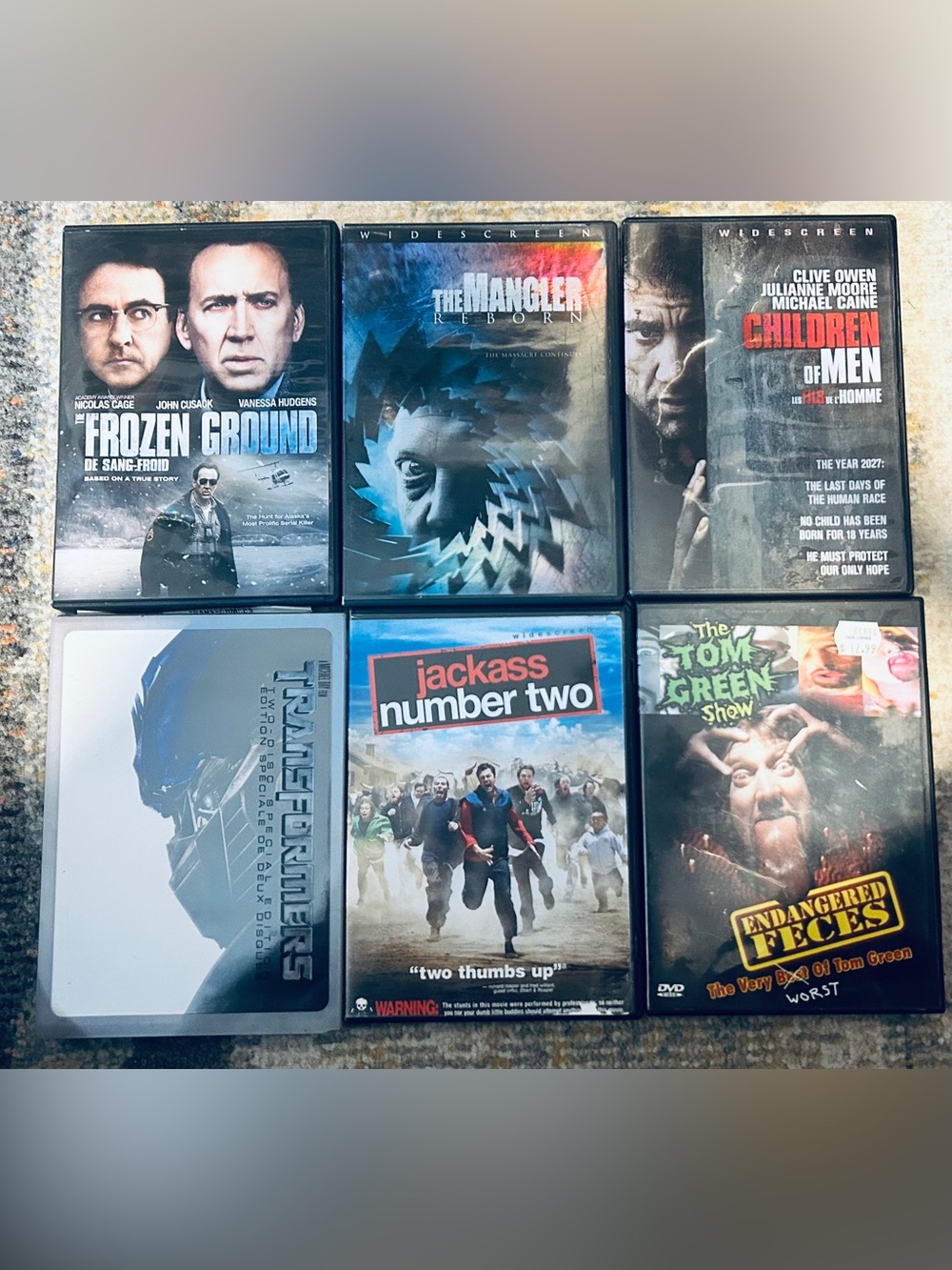 Assorted DVD Movie Collection - Black/Cover Art Set